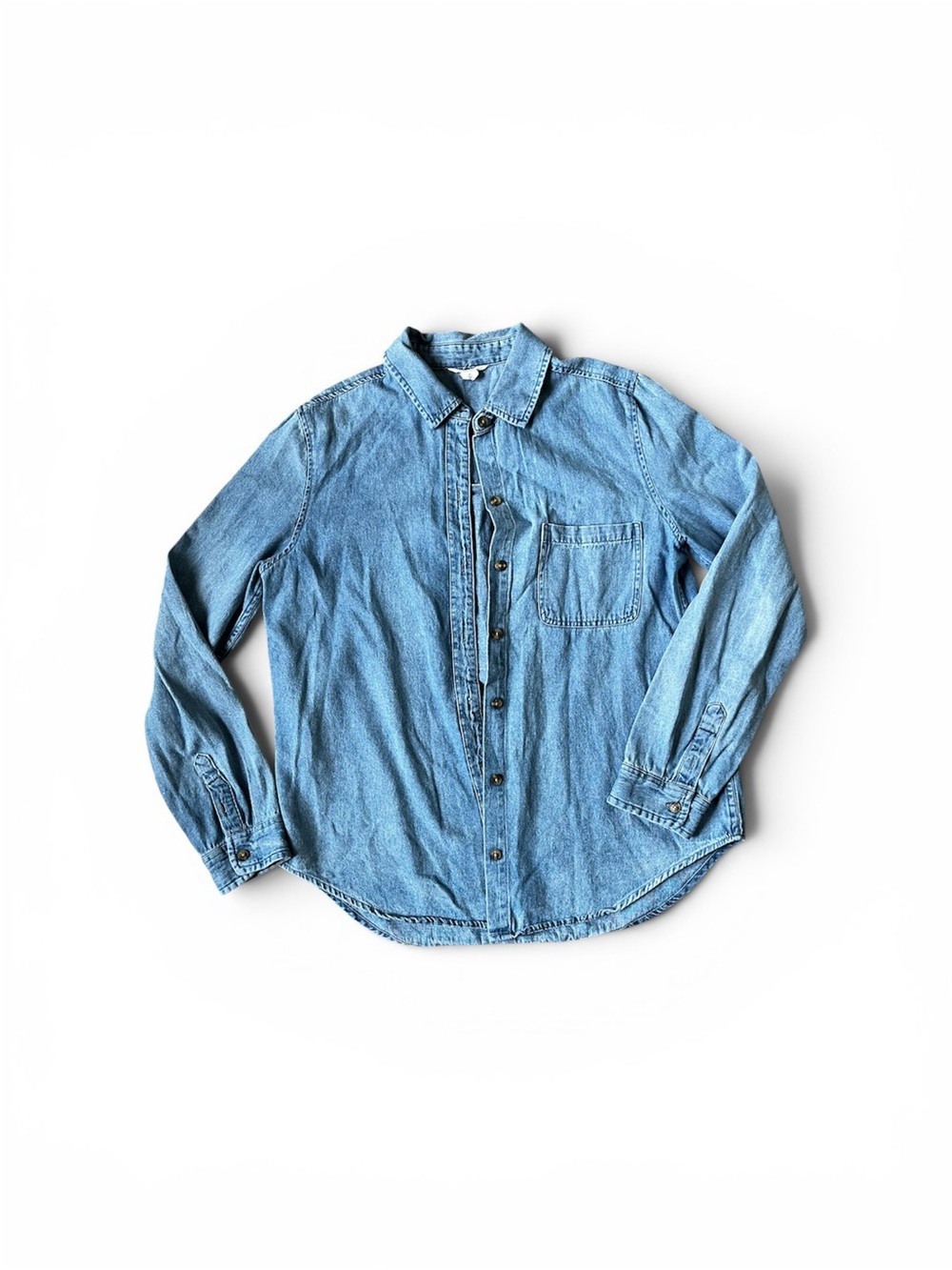 Aeropostale Faded Light Blue Denim Shirt